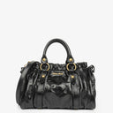 Miu Miu Black Vitello Satchel Bag