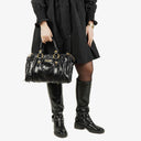 Miu Miu Black Vitello Satchel Bag