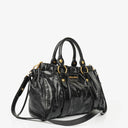 Miu Miu Black Vitello Satchel Bag