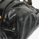 Miu Miu Black Vitello Satchel Bag