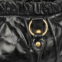 Miu Miu Black Vitello Satchel Bag