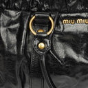 Miu Miu Black Vitello Satchel Bag