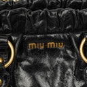 Miu Miu Black Vitello Satchel Bag