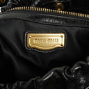 Miu Miu Black Vitello Satchel Bag