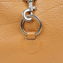 Miu Miu Brown Grained Leather Hobo Shoulder Bag