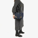 Miu Miu Denim Biker Avio Handbag
