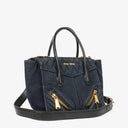Miu Miu Denim Biker Avio Handbag