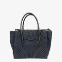 Miu Miu Denim Biker Avio Handbag