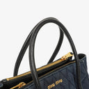 Miu Miu Denim Biker Avio Handbag