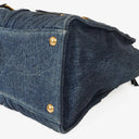 Miu Miu Denim Biker Avio Handbag