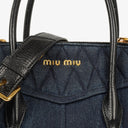 Miu Miu Denim Biker Avio Handbag