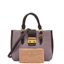 Miu Miu Madras Goatskin Glycine Viola Bicolore Bag