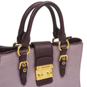 Miu Miu Madras Goatskin Glycine Viola Bicolore Bag