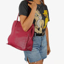 Miu Miu Madras Goatskin Peonia Tote Bag
