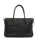 Miu Miu Madras Goatskin Zip Black Nero Convertible Tote Bag