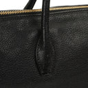 Miu Miu Madras Goatskin Zip Black Nero Convertible Tote Bag