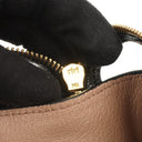 Miu Miu Madras Goatskin Zip Black Nero Convertible Tote Bag