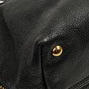 Miu Miu Madras Goatskin Zip Black Nero Convertible Tote Bag