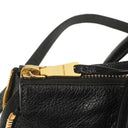 Miu Miu Madras Goatskin Zip Black Nero Convertible Tote Bag