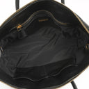 Miu Miu Madras Goatskin Zip Black Nero Convertible Tote Bag