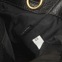 Miu Miu Madras Goatskin Zip Black Nero Convertible Tote Bag