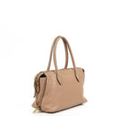 Miu Miu Madras Goatskin Zip Pink Convertible Tote Bag