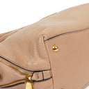 Miu Miu Madras Goatskin Zip Pink Convertible Tote Bag