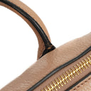 Miu Miu Madras Goatskin Zip Pink Convertible Tote Bag