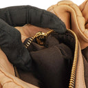 Miu Miu Matelasse Beige Leather Tote Bag