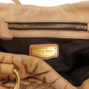 Miu Miu Matelasse Beige Leather Tote Bag