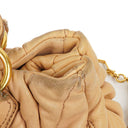 Miu Miu Matelasse Beige Leather Tote Bag