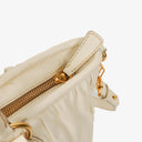 Miu Miu Matelasse Bianco Leather Shopping Tote Bag