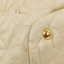 Miu Miu Matelasse Creamy White Quilted Nappa Leather Tote Bag