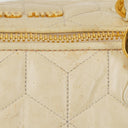 Miu Miu Matelasse Creamy White Quilted Nappa Leather Tote Bag