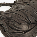 Miu Miu Matelasse Grafite Mordore Metallic Nappa Leather Tote Bag