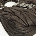 Miu Miu Matelasse Grafite Mordore Metallic Nappa Leather Tote Bag
