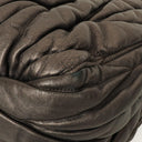Miu Miu Matelasse Grafite Mordore Metallic Nappa Leather Tote Bag