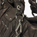 Miu Miu Matelasse Grafite Mordore Metallic Nappa Leather Tote Bag