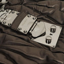 Miu Miu Matelasse Grafite Mordore Metallic Nappa Leather Tote Bag