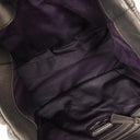 Miu Miu Matelasse Grafite Mordore Metallic Nappa Leather Tote Bag