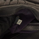 Miu Miu Matelasse Grafite Mordore Metallic Nappa Leather Tote Bag