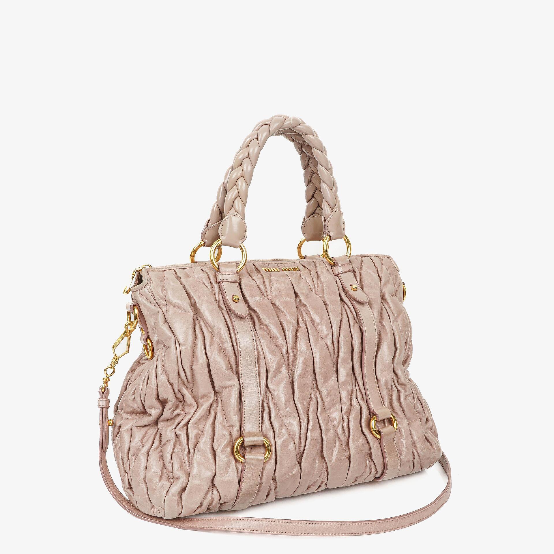 Miu Miu Matelasse Leather Tote Bag