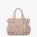 Miu Miu Matelasse Leather Tote Bag