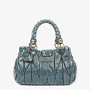 Miu Miu Matelasse Leather Tote Bag