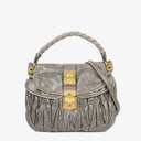 Miu Miu Matelassé Lux Leather Coffer Hobo Bag
