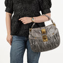 Miu Miu Matelassé Lux Leather Coffer Hobo Bag