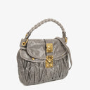 Miu Miu Matelassé Lux Leather Coffer Hobo Bag