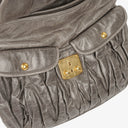 Miu Miu Matelassé Lux Leather Coffer Hobo Bag