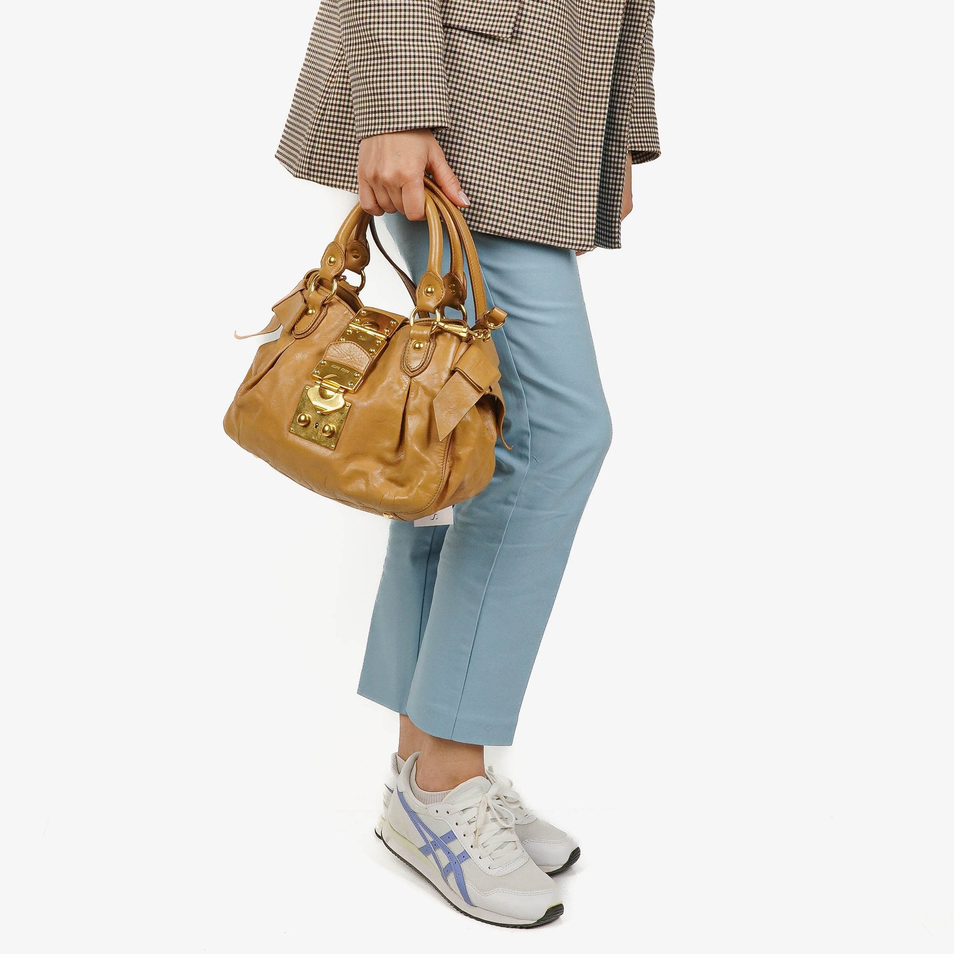 Miu Miu Lux Leather Tote Bag