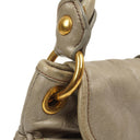 Miu Miu Matelasse Lux Napa Leather Grey Coffer Hobo Bag